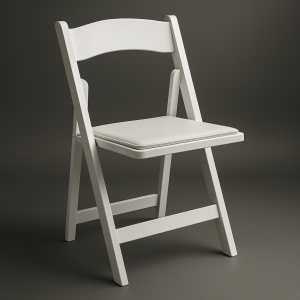 Chaise pliante blanche