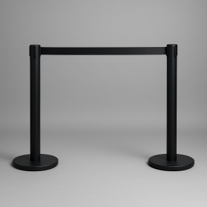 Poteaux de foule noir